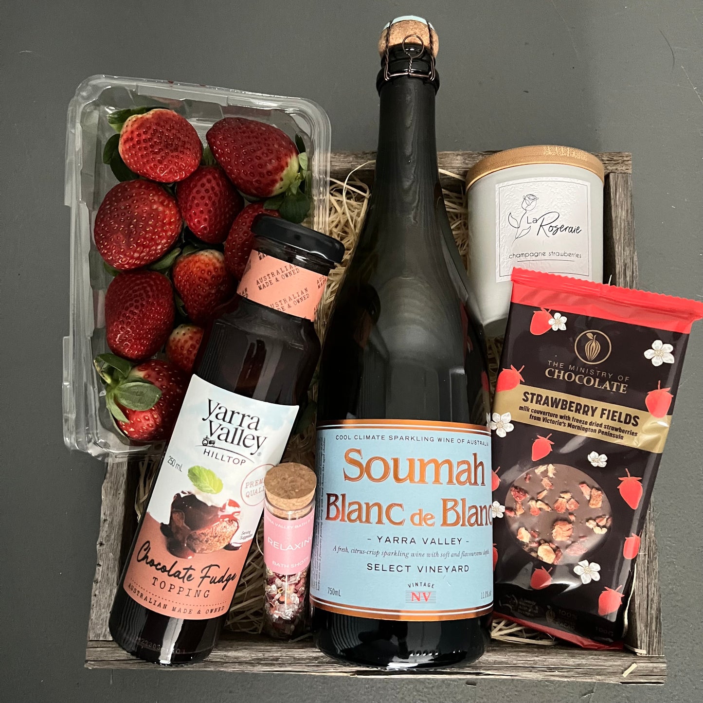 Sparkling + Strawberries (GF)